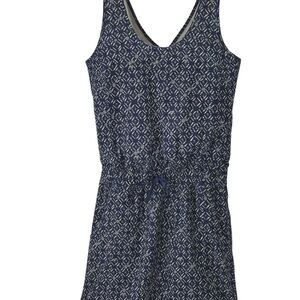 Patagonia Navy Geometric Mini Dress